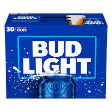 Bud Lightの30缶パック、355ml Bud Lightの30缶パック、355ml Bud Light American Light Lager
